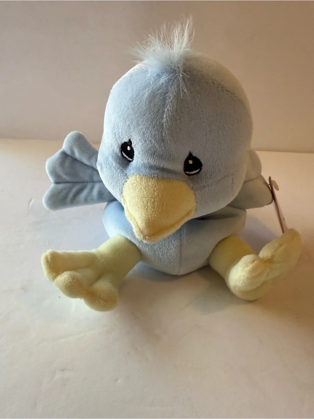 Precious Moments Tender Tails Soft Blue & Yellow Plush Bird Toy